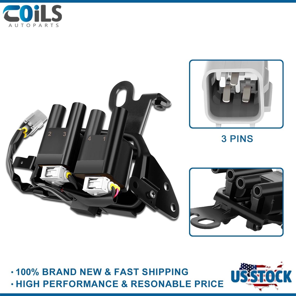 Ignition Coil For Kia Spectra5 Hyundai Tucson Spectra Tiburon...
