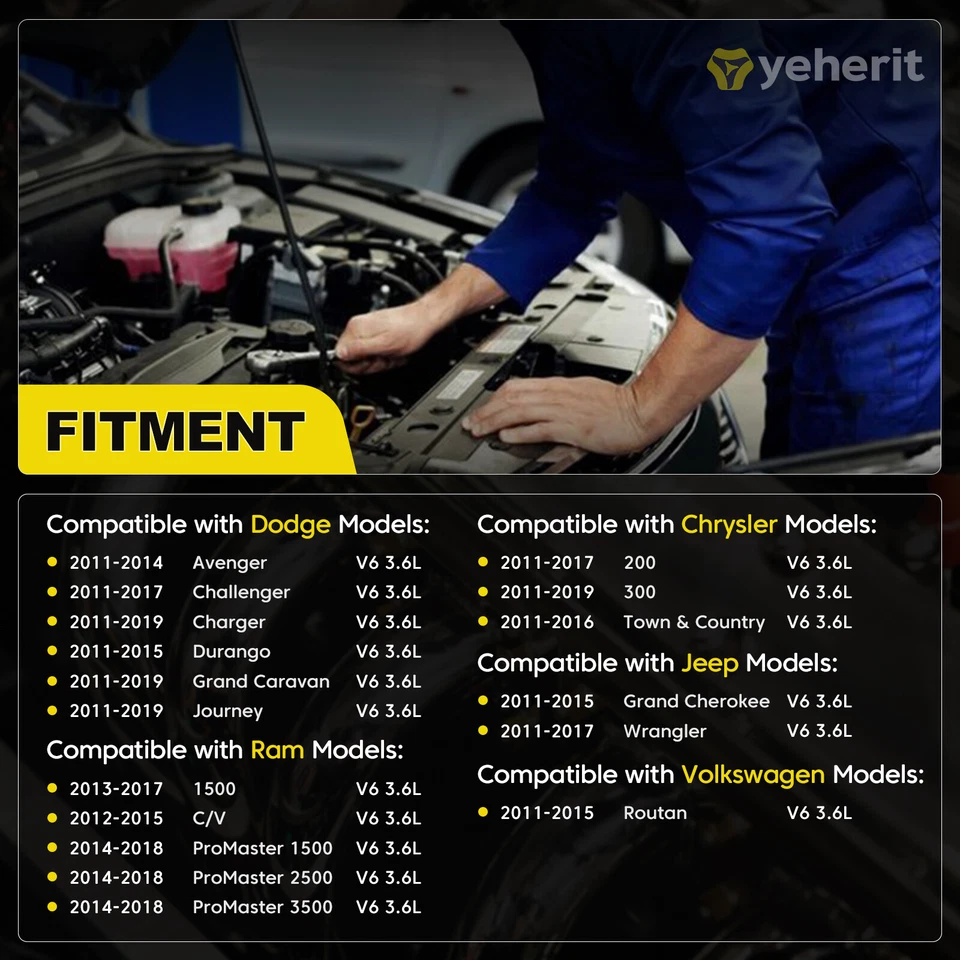 Inyectores de combustible nuevos 6 piezas para Dodge Grand Caravan 2011-2017 3,6 L V6 0280158233 Foto 2 de 4