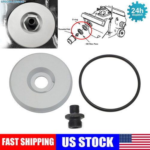 Kit Adaptateur Filtre à Huile Spin-on Pour Ford Y-Block - Blocs 232 à 352 - Aluminium 6061
