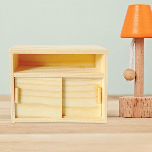 Simulation 1/12 Scale Miniature Model Home Life Scene Living Room