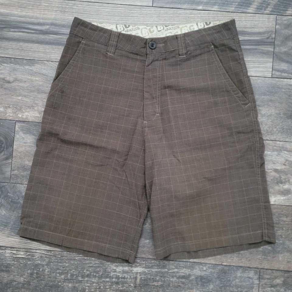 Pantalones Cortos BC Surf & Sport Para Hombre Talla 32 Marrón Tostado Chino a Cuadros Foto 2 de 4