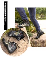 Fashion Waterproof Canvas Hiking Shoes Boots Anti-skid Wear Resistant Fashion Waterproof Canvas Hiking Shoes Boots Anti-skid Wear Resistant