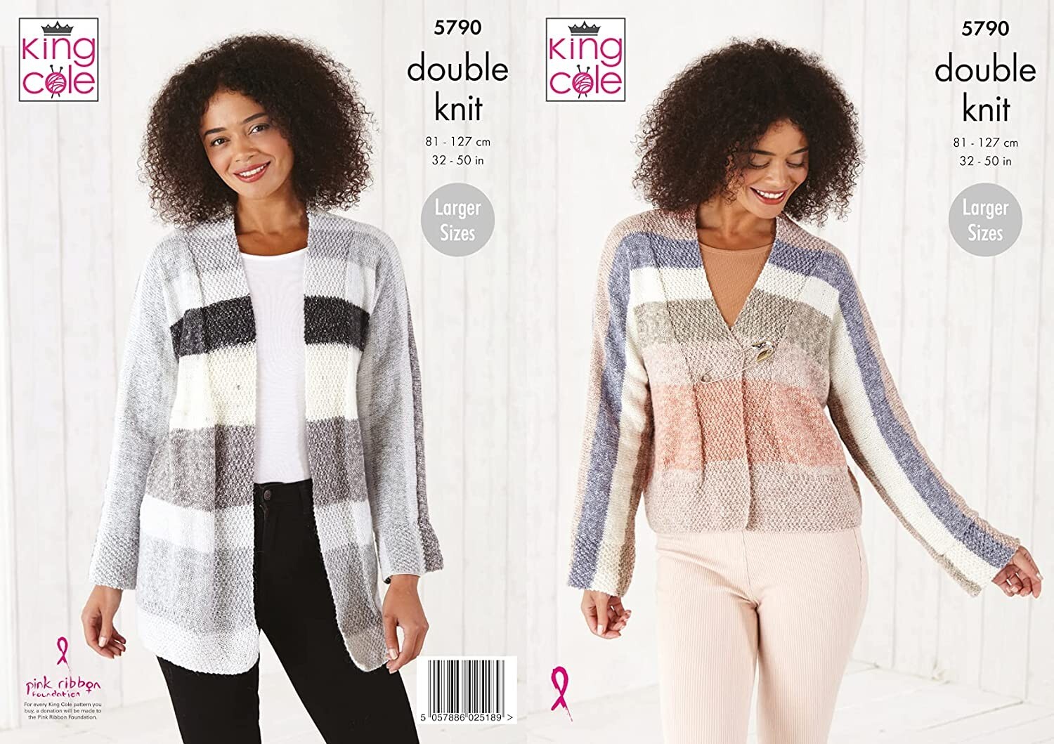 King Cole DK Knitting Pattern - 5790 Women's Cardigans