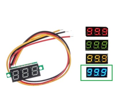 1Stks 0.28'' LED DC 0-100V 3 Wires Digital Voltmeter Display Voltage Panel Meter