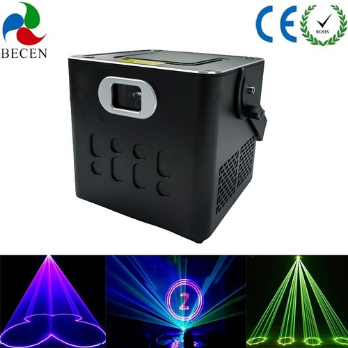 BECEN 2pcs 4W RGB ILDA Animation Full Color Laser Light Disco DJ Stage Lights - Picture 4 of 6