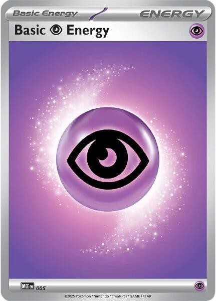 Basic Psychic Energy 5 Reverse Holo Pokemon MEE: Mega Evolution Energies NM