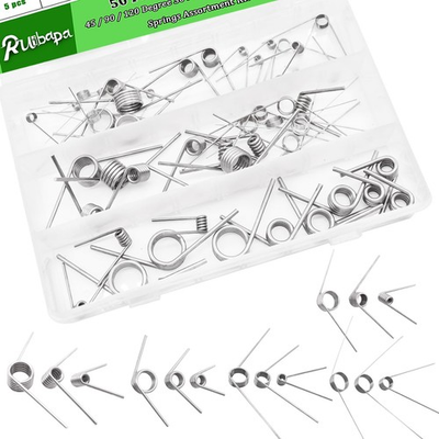 #ad Ruibapa 50Pcs Torsional Springs Assortment Kit 15 Sizes 304 Stainless Steel4... $15.23