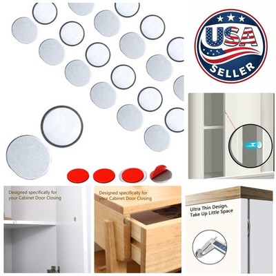 Elegant 12-Pack Ultra-Thin Magnetic Cabinet Latches - Easy Install Solution