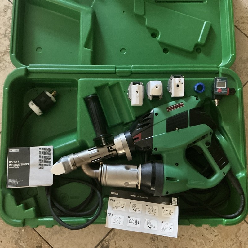 Leister  WeldPlast S2 Corded Electric Heat Gun 230V Green w/ Carrying Case