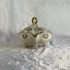 Vintage Porcelain Covered Dish with Roses & Gold Accents - Very Beautiful Dish! — photo 3