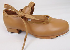 NEW Bloch Annie Tyette Tap Shoes Little Girls Size 9.0 WIDE, Caramel Snap Dance