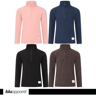 Kinder 1/4 Zip Fleece Pullover Heavy Weight Wandern Outdoor Schule Camping Pullover