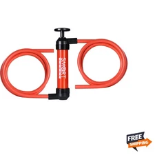 Portable Oil Transfer Pump - Hand Siphon for Gasoline, RV Antifreeze & More