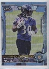 2015 Topps Chrome Rookies Blue Wave Refractor Terrence Magee #128 5h9