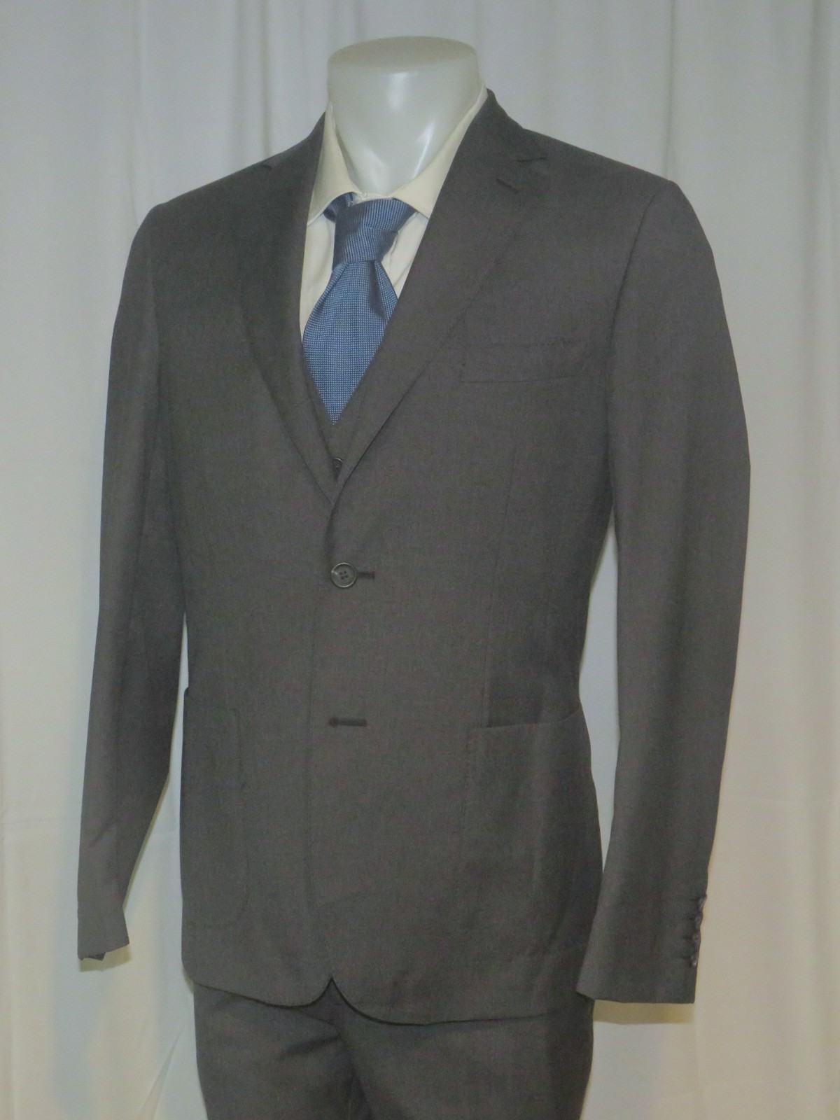 Brioni Custom Made Current Solid Charcoal Two But… - image 9