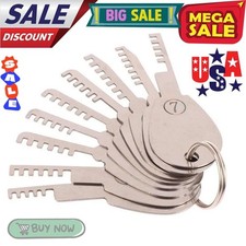 Stainless Steel Comb Lock 9in1 Full Set Repair Comb Tool Bypass Method