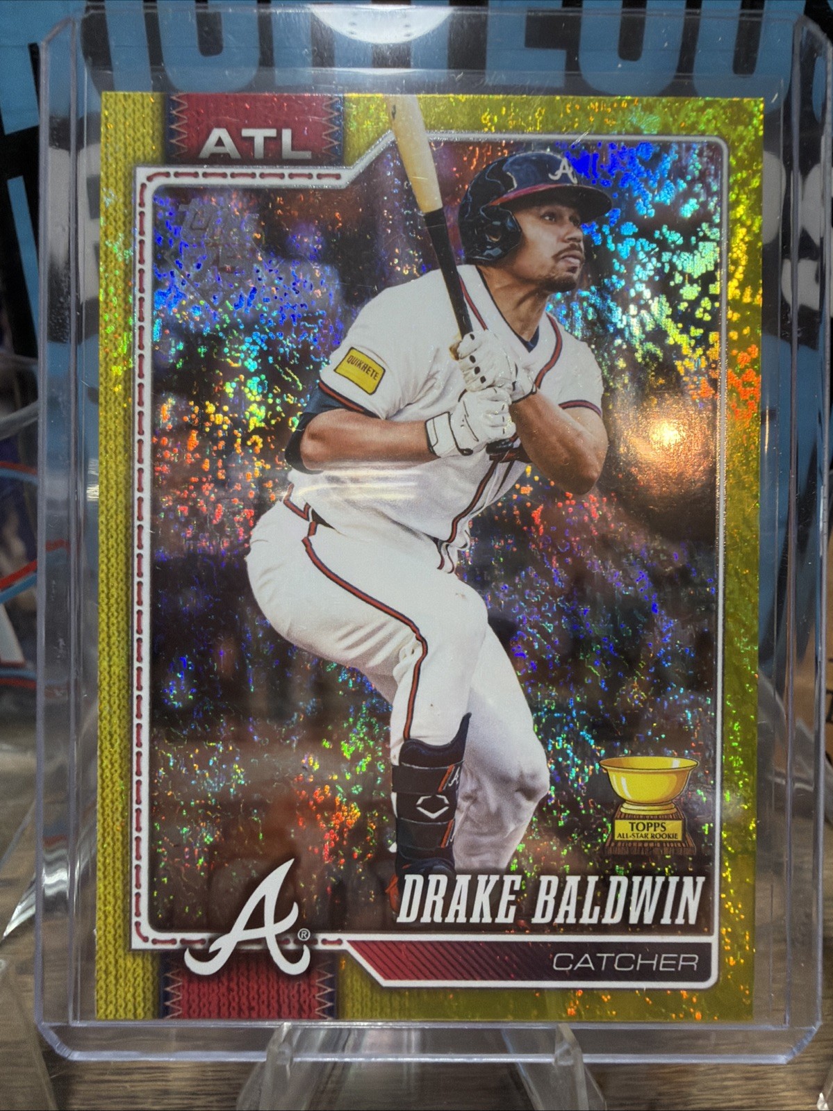 2026 Topps Series 2 #692 Drake Baldwin RC Cup Yellow Holo Foil 132/399 Braves