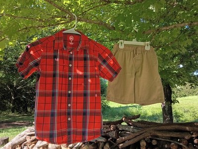 Boys Warm Weather Summer Clothes Set Wonder Nation Size M (8)