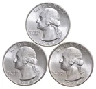 Choice Unc 1946 P+D+S Washington Quarter Gem BU Collection Lot Set *2367