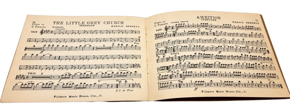 ANTIGUO The Bennett Band Book #1 Una colección de composiciones originales para banda Foto 4 de 4