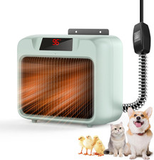 Dog House Heater for Outdoor  Indoor Use - 600W/300W Safe  Efficient Heating f