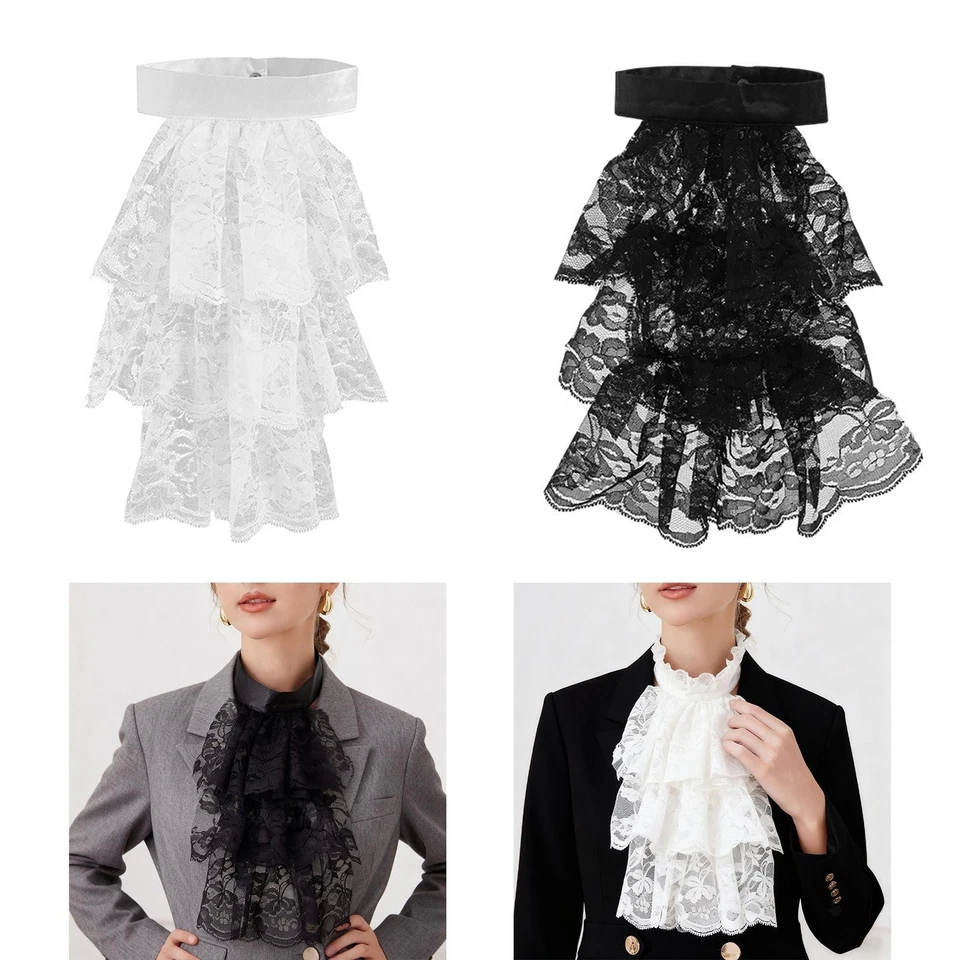 jabot et manchettes en dentelle Accessoires vestimentaires Col en dentelle - Photo 1/1