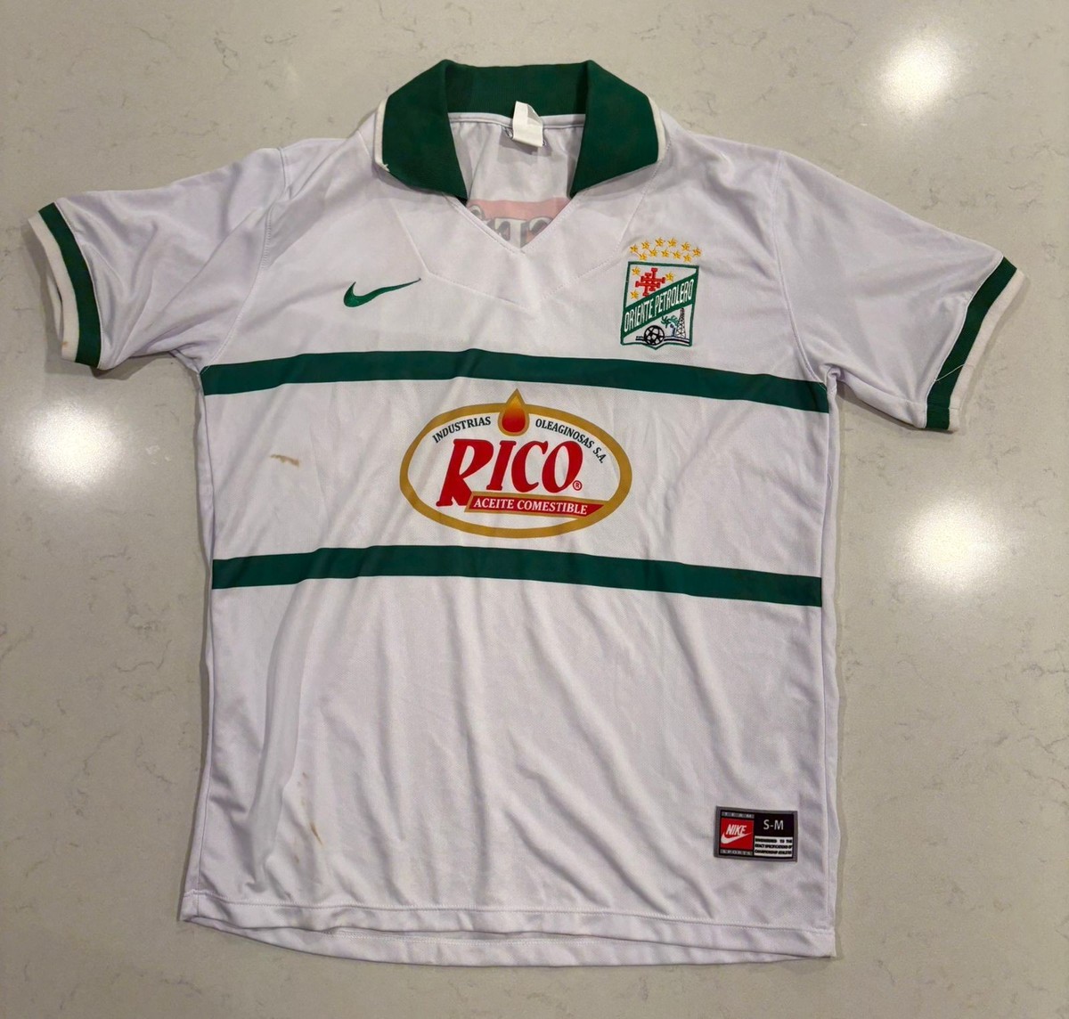 Vintage Oriente Petrolero Away Jersey 1997-1998 Nike #14 - White