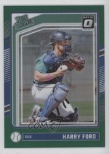 2024 Panini Donruss Optic Rated Prospects Green Prizm 5/5 Harry Ford #138 ez6