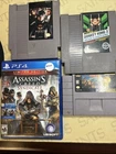 Assorted NES, SNES, and PS4 Games - Lot of 4- Untested