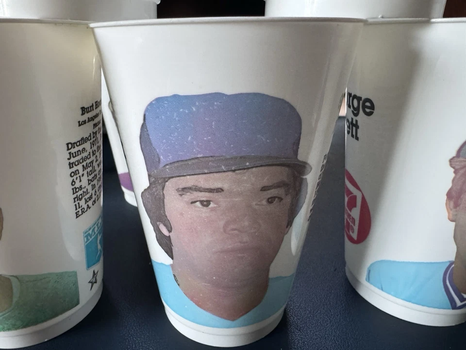 Reggie Jackson Steve Garvey George Brett Dusty Baker 1982 Slurpee Cup Lot (12) - Image 4 of 4