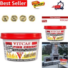 FIRE CEMENT - 500g High-Temperature Resistant Adhesive for Secure Sealing and...