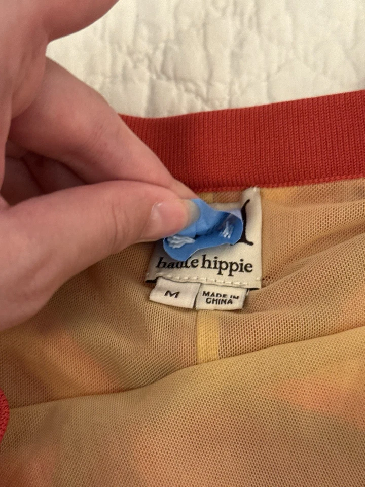 Maxi Vestido Alto Hippie Chevron Rojo Tubo Top Cintura Caída Formal Y2K Años 2000 Foto 3 de 3