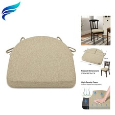 Dining Chair Cushions, Non-Slip Kitchen Chair Cushions with Ties and Machine ...