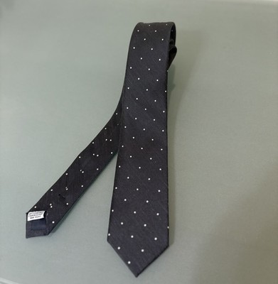 The Tie Bar Dotted Dots Black/White Necktie