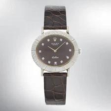 Vintage 1973 Rolex Cellini 18K White Gold Manual watch Ref. 3881 w/Diamonds