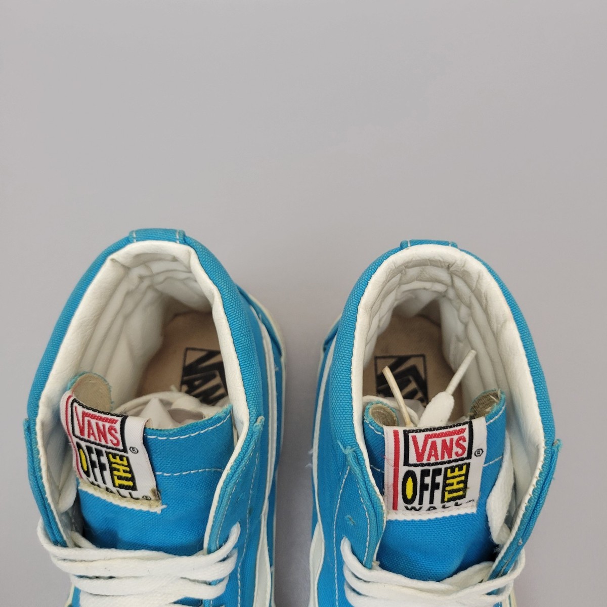 Vintage 90's Vans SK8 hi skating high blue Made In USA Shoes