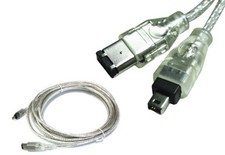IEEE 1394 Firewire 400 to Firewire 400 6 Pin-4 Pin Male to Male Cable