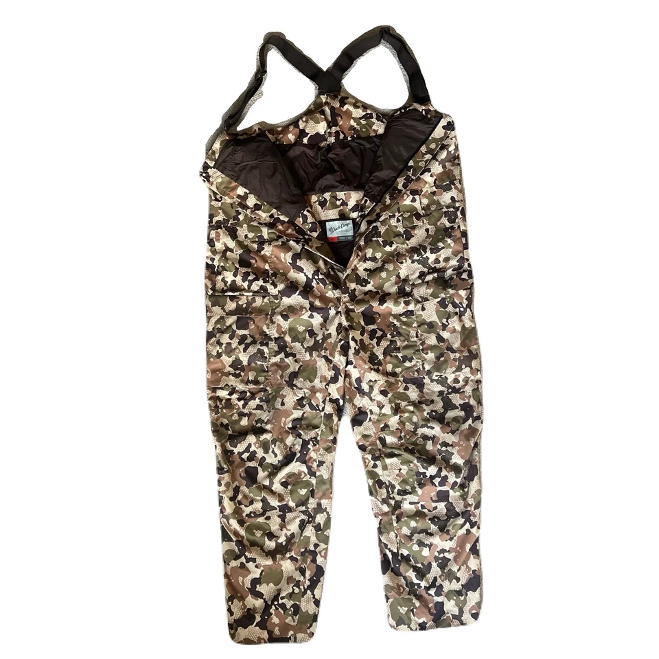 Duck Camp Insulated Hunting Bibs 3XL Men’s Woodland Camo Overalls Cold Weather - Image 3 of 4