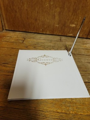 Wedding Guest Book White Event Baby Party Memories With Pen