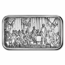 5 oz Silver Bar - American Constitution 78.09 per troy oz