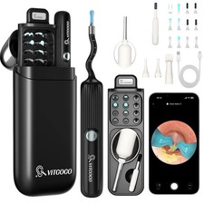 1080P HD Endoscope Otoscope Camera EarSight Plus Cleaning Wax Pick Cleaner Kit