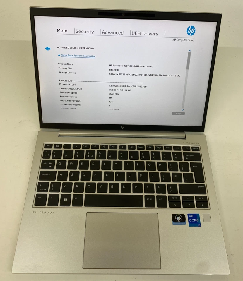 HP EliteBook 830 G9 · i5-1235U · 8GB · 256GB, photo 1 of 5