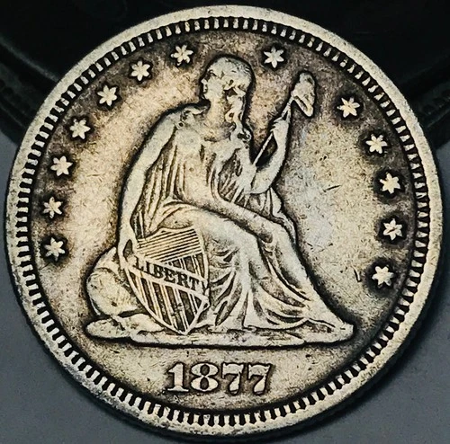 1877 Seated Liberty Quarter — photo from the most recent tracked eBay sale