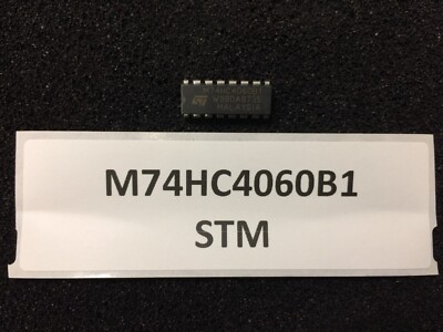 M74HC4060B1 ST MICRO 74HC4060N IC COUNTER UP 14 BIT BINARY 16PIN PDIP 11 PIECES