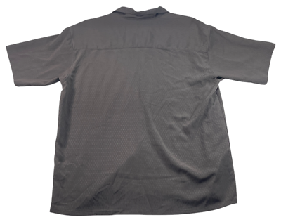 Damante Button Down Shirt Mens Size XL Brown Short Sleeve Chest