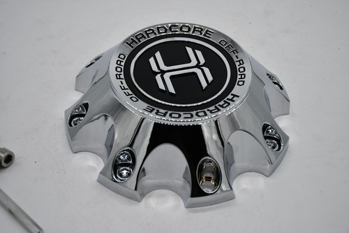 Hardcore Offroad Chrome Wheel Center Cap Hub Cap CAP-HC101/102-CHR-8LUG 6.5" - Picture 3 of 11