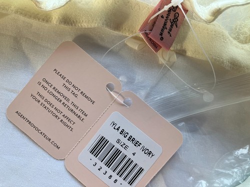 Agent Provocateur IYLA BIG SLIP AP Größe 4 in ELFENBEIN - neu mit Etikett - Bild 7 von 10