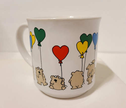 Vintage Boynton Bears With Heart Balloons Recycled Paper Products Mug Japan RARE - Picture 3 of 15
