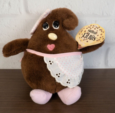 1984 Vtg Collectible Nestle Lil Bits Plush Stuffed Chocolate Chip Morsel Baby
