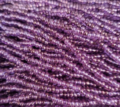 Czech Glass Seed Beads Size 8/0 '' Lumi Purple '' Strands